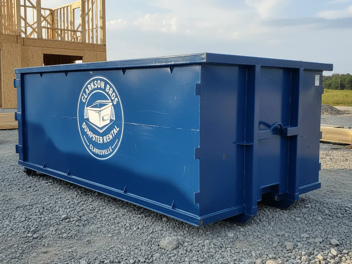 20 Yard Dumpster roll-off container delivered in Clarksville, TN